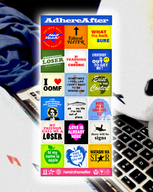 ADHEREAFTER Sticker Sheet