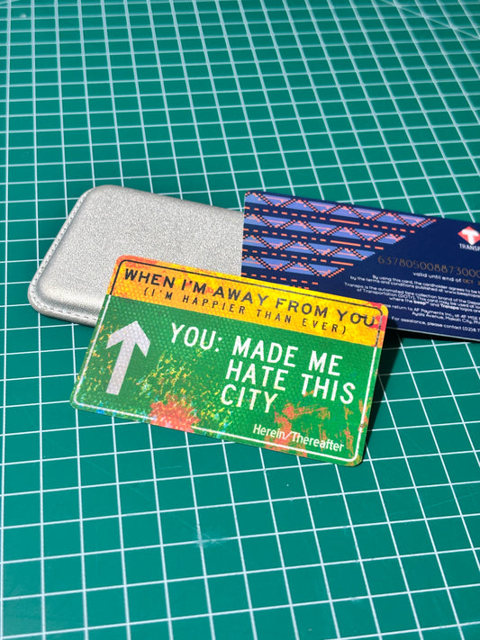 HAPPIER THAN EVER Beep Card Sticker