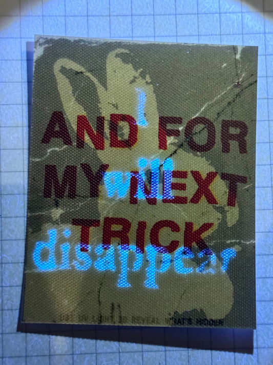 NEXT TRICK Invisible Ink Sticker